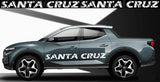Premium Quality Sticker Compatible with for Hyundai Santa Cruz Best Name line Design
