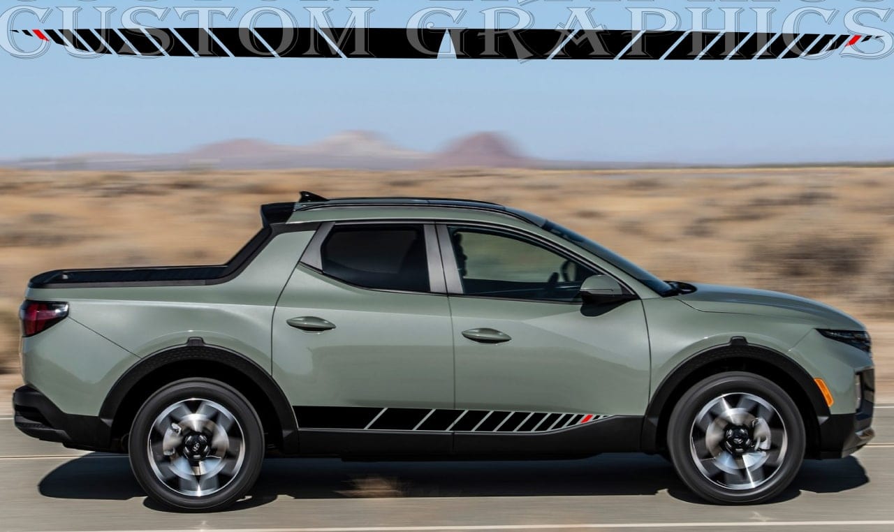 Premium Quality Vinyl Sticker Compatible with for Hyundai Santa Cruz refresh Figure Design
Automotive decals, 
Custom car stickers, 
Car styling decals, 
Graphic car stickers,  
Decorative car decals