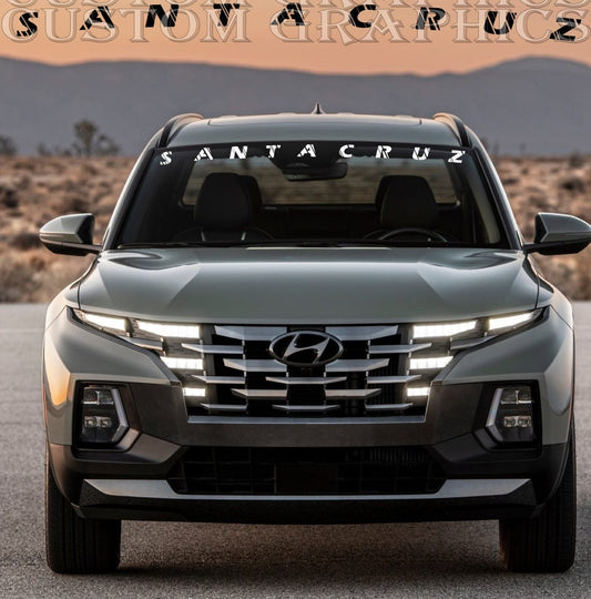 Premium Hood Window Sticker Compatible with for HYUNDAI Santa Cruz Sticker Street Auto