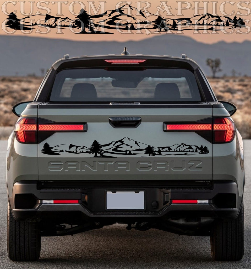 Tailgate Sticker Compatible with for HYUNDAI Santa Cruz Mountain