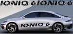 Bandes compatibles avec le vinyle de conception de nom Hyundai Ioniq 6