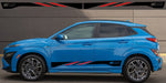 Premium Sticker Compatible with Hyundai Kona Decal Vinyl Side Door New Stripes