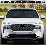 Window Sticker Compatible with Hyundai Santa Fe Decal Line Design