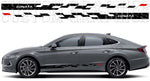 Sticker Compatible with for Hyundai Sonata Block Design Racing Stripes