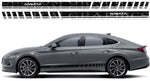 Sticker Compatible with for Hyundai Sonata Block Design Decal Sticker Racing Stripes