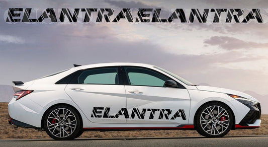 Nouvel autocollant pour Hyundai Elantra Classic Design Decal Vinyl