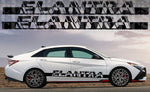 New Sticker for Hyundai Elantra Line Logo Design Decal Vinyl