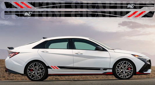 Nouvel autocollant pour Hyundai Elantra N Line Meilleur design en vinyle