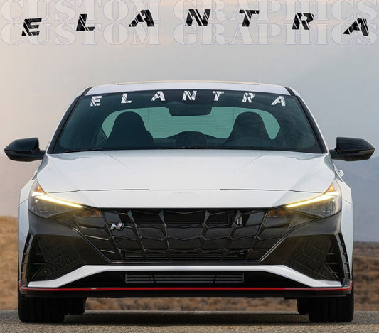 Nouvel autocollant pour Hyundai Elantra N Line Hood Window Design Decal Vinyl