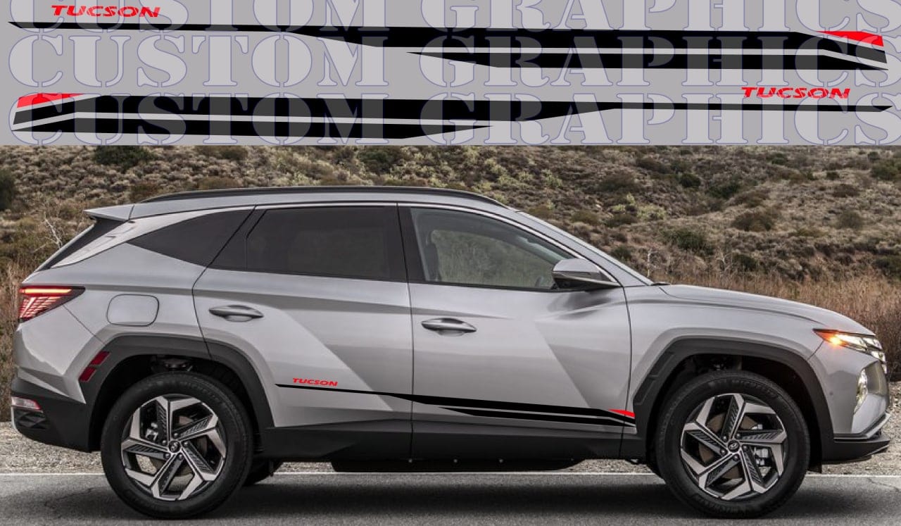 Premium Vinyl sticker Compatible with for Hyundai Tucson Decorative car decals Easy Application