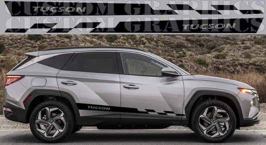 Premium Vinyl Sticker Compatible with for Hyundai Tucson Sticker Street Auto Graphics, Decals