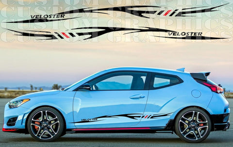 Stripes Compatible with Hyundai Veloster Tribal Design Decal Sticker