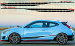 Stripes Compatible with Hyundai Veloster Figure Design Decal Sticker