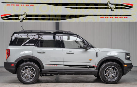 Compatible With Ford Bronco Stickers Best 2 Color Design