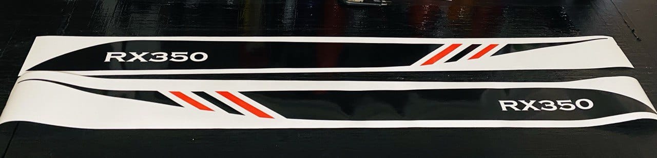 Premium Vinyl Stickers Compatible with Lexus RX350 Stylish F sport Easy Application