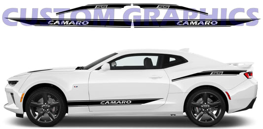 Lot de 4 nouveaux autocollants de course en vinyle pour Chevrolet Camaro 