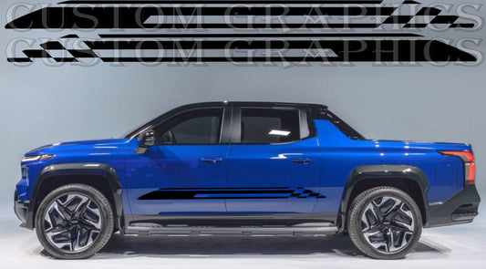 Autocollant en vinyle compatible avec Chevrolet Silverado EV RST Design attrayant
