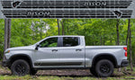 Vinyl Sticker Compatible With Chevrolet Silverado ZR2 Bison Line Logo Design