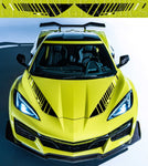 Stickers Compatible With Chevrolet Corvette Z06 Style Hood Design Graphics