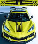 Stickers Compatible With Chevrolet Corvette Z06 New Hood Design Graphics