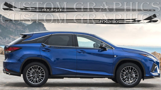 Premium Vinyl Stickers Compatible with Lexus RX350 Up line Design Graphic car Decals
