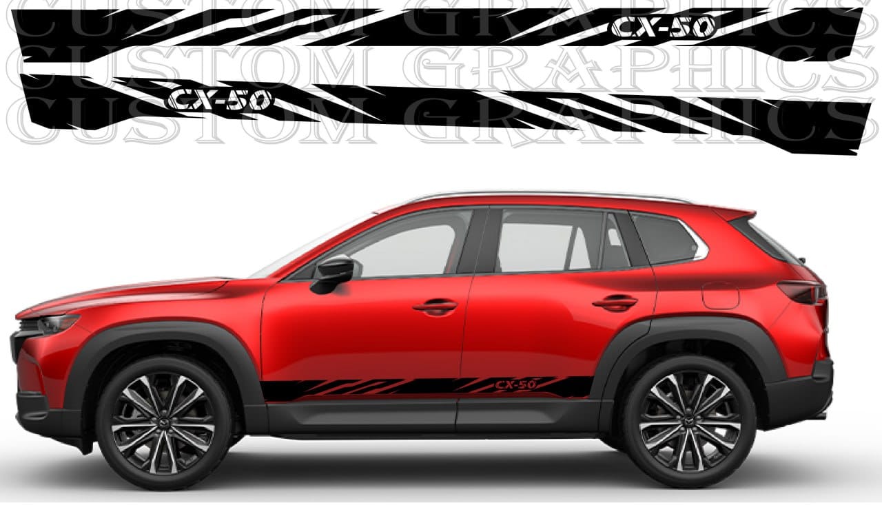 Premium Sticker Compatible with Mazda CX-50 New Vinyl Style Stripes Decals