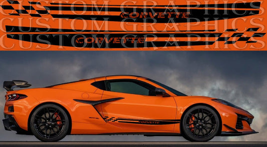 Autocollants compatibles avec le décalque en vinyle de conception de figurine Chevrolet Corvette Z06 