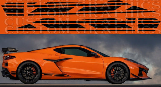 Autocollants compatibles avec le décalque en vinyle de style Chevrolet Corvette Z06 