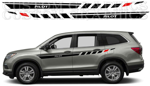 Autocollant compatible avec le design de ligne unique Honda Pilot en vinyle