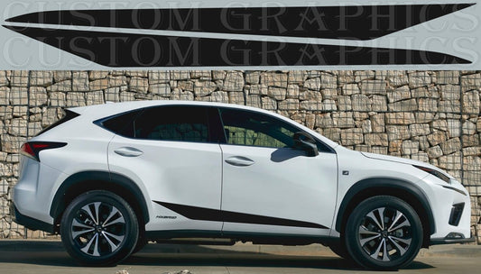 Autocollants graphiques au design de ligne classique compatibles avec Lexus NX