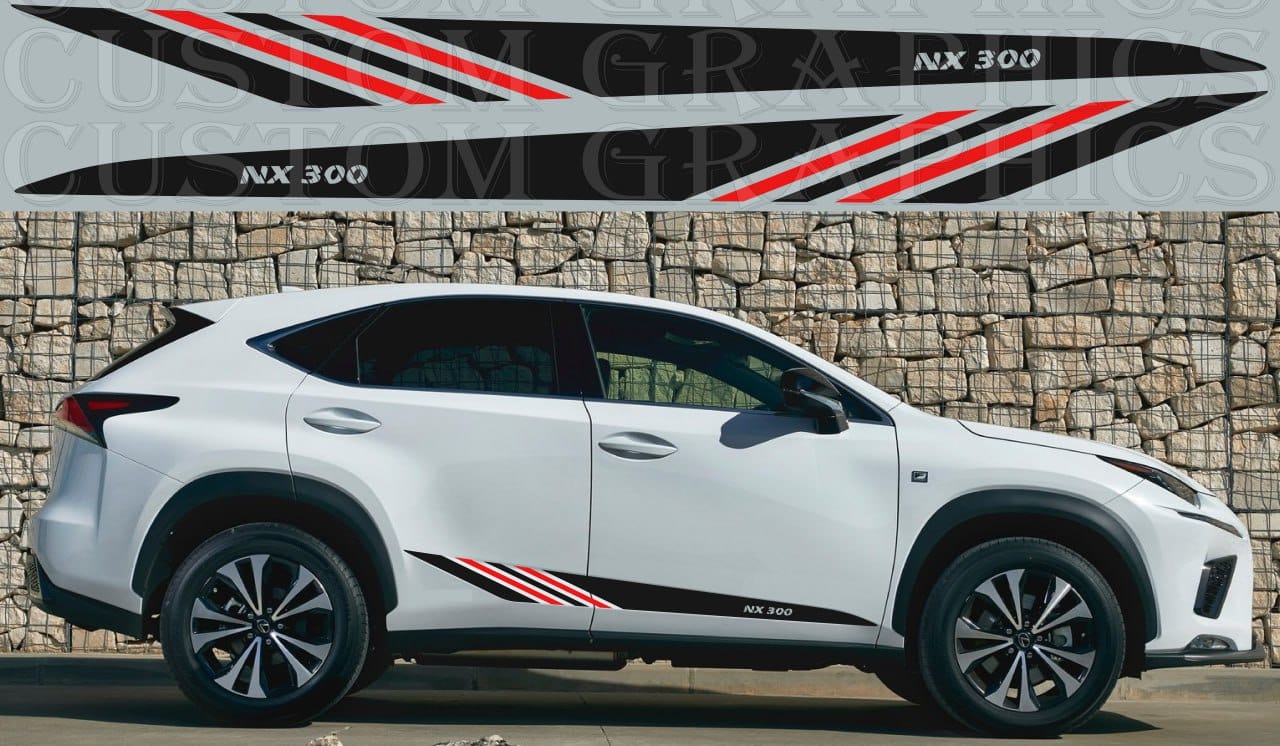 Autocollants graphiques New Line Design compatibles avec Lexus NX 