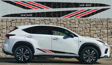 New Line Design Graphic Stickers Compatible with Lexus NX