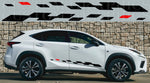 Figure Line Design Graphic Stickers Compatible with Lexus NX