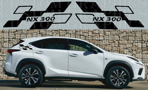 Style Line Design Graphic Stickers Compatible with Lexus NX