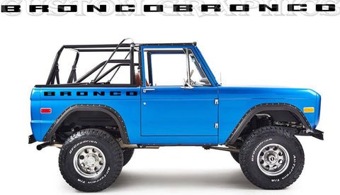 Stickers Decals Compatible With Ford Bronco 1th gen 1966-1977 Name Design
