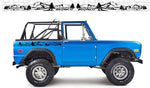Stickers Decals Compatible With Ford Bronco 1th gen 1966-1977 Mountain Style