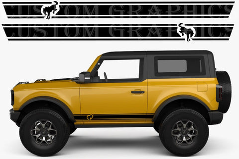 Classico Design Stickers Decals Vinyl Graphics Compatible With Ford Bronco