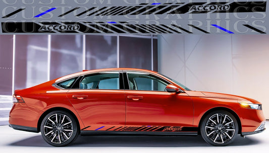 Sticker Vinyl Side Door Racing Stripes for Honda Accord Unique Design