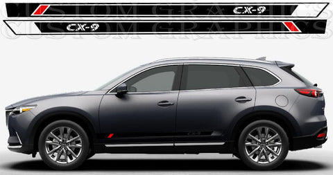 New Stickers Compatible with Mazda CX-9 Vinyl Stripes Unique Design