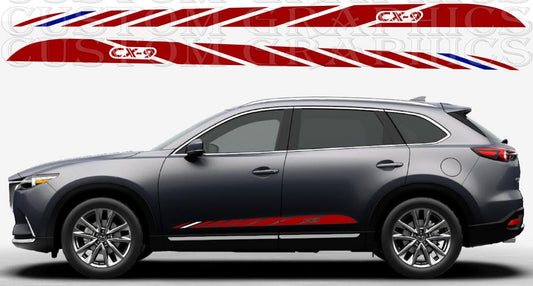 Autocollants compatibles avec Mazda CX-9 Vinyl Stripes Man Design