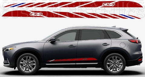 Stickers Compatible with Mazda CX-9 Vinyl Stripes Man Design