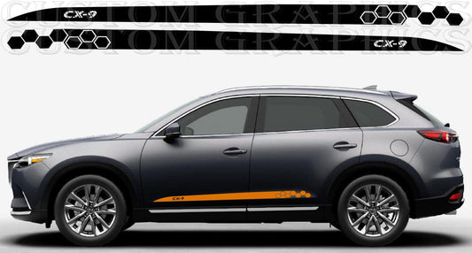 Autocollants compatibles avec les bandes en vinyle Mazda CX-9 au design miel