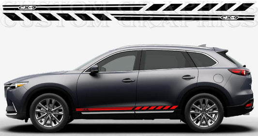 Autocollants compatibles avec les bandes en vinyle Mazda CX-9, nouveau design