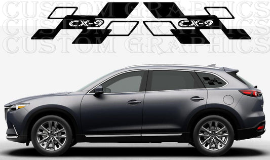 Autocollants compatibles avec le design de style de bandes en vinyle Mazda CX-9