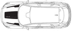 Autocollants de capot compatibles avec les bandes en vinyle Mazda CX-9 Nouveau design