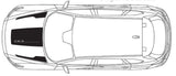 Autocollants de capot compatibles avec les bandes en vinyle Mazda CX-9 Nouveau design