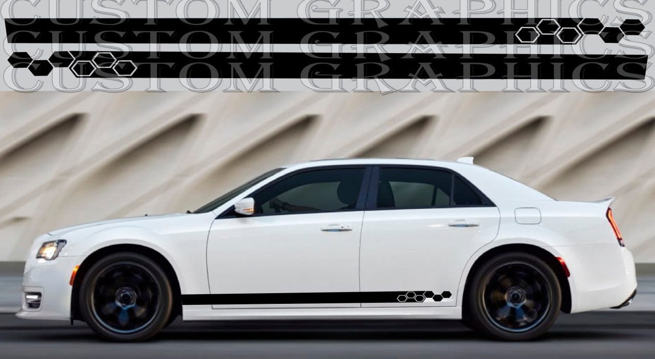 Kit de carrosserie autocollant compatible avec Chrysler 300 Autocollants en vinyle Chrysler 300