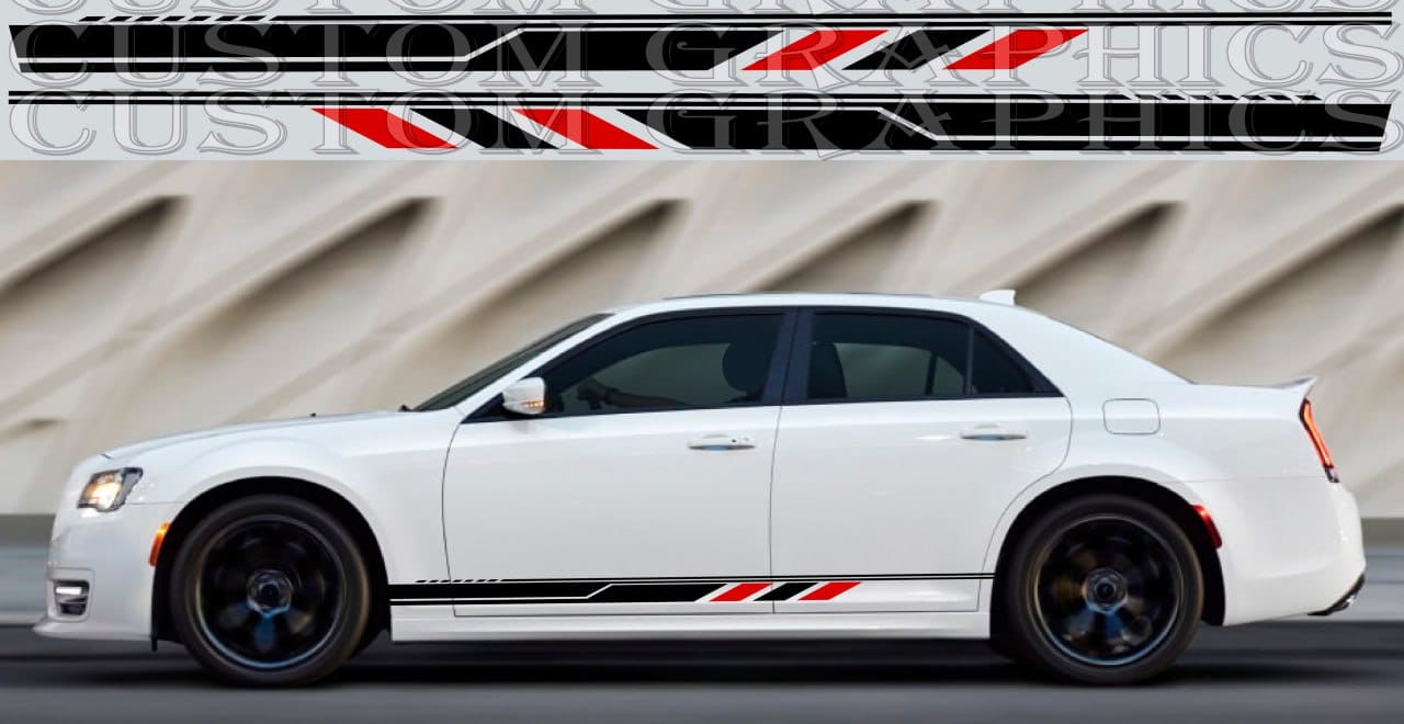 Autocollants en vinyle compatibles avec le kit de carrosserie Chrysler 300 Best Design