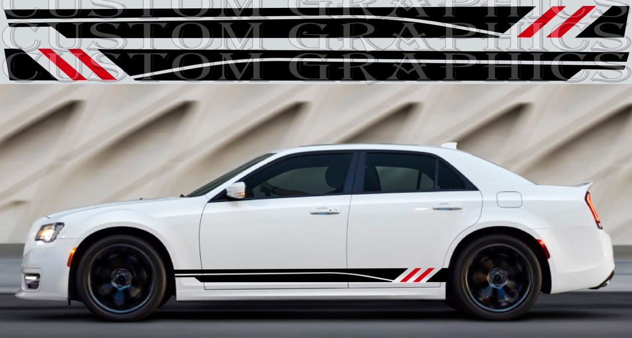 Autocollants en vinyle compatibles avec Chrysler 300 Design unique