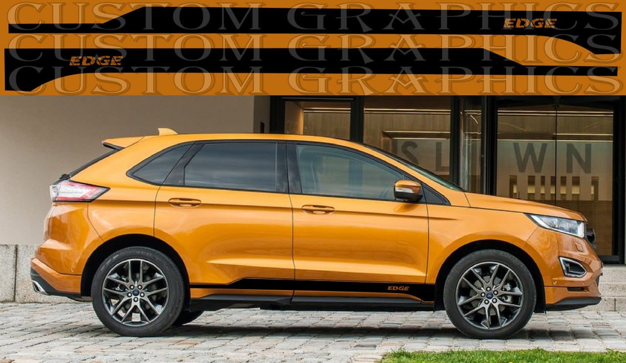 Premium Vinyl Sticker Compatible with Ford Edge Classico Design Body kit Decal BFF